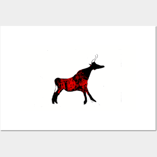 Black-Head Lascaux Cow Posters and Art